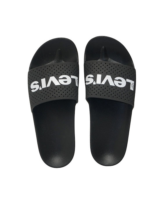 Flip-flops pentru bărbați Levi's Black Rubber - 233015-001