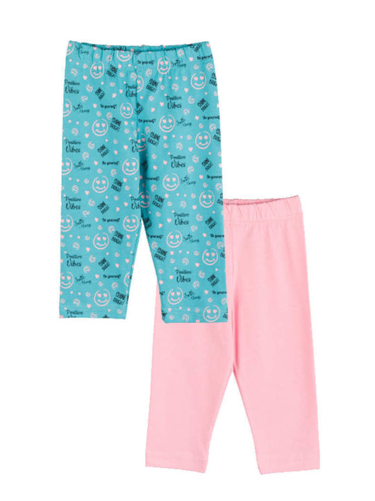 Joyce Kids Leggings Set Long Light Blue