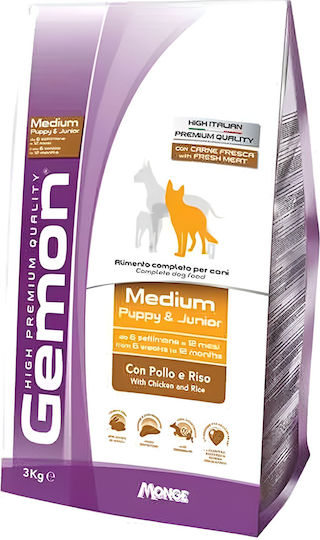 Monge Junior 20kg Dry Food for Puppies with Chicken and Rice