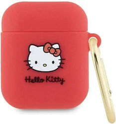 Hello Kitty Θήκη Σιλικόνης σε Κόκκινο χρώμα για Apple AirPods