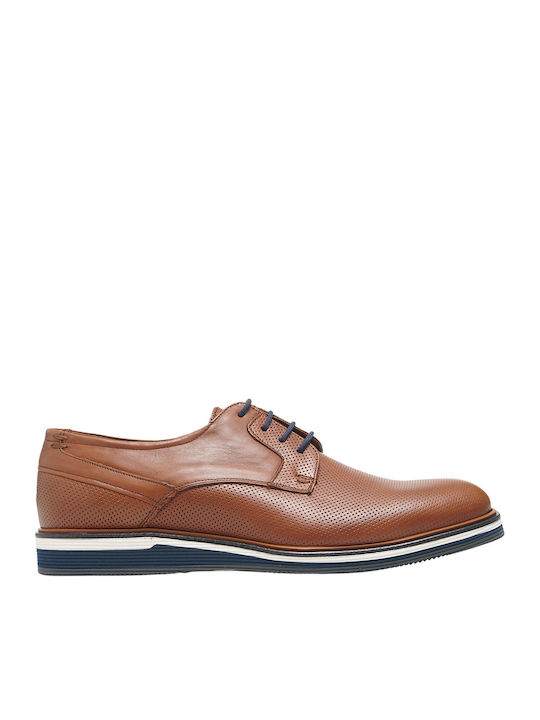 Antonio Men's Lace-Up Shoes Tan Leather - 60-004