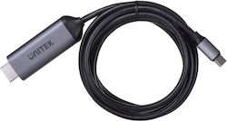 Unitek HDMI 2.1 Cablu HDMI de sex masculin - USB-C de sex masculin 1.8m Negru