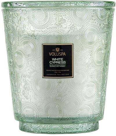 White Cypress Aromatic Candle 5 Voluspa Plants (22x23 Cm)