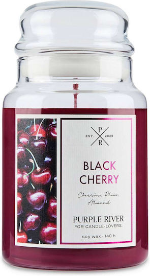 Purple River Lumânare Aromatică Din Soia În Borcan Cu Miros De Cireșe 623gr