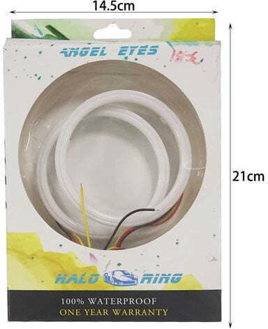 Car Headlight Angel Eye Ring 12-24V White Color