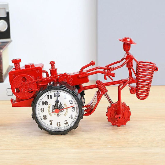 Izoxis Retro Clock Tischuhr Rot