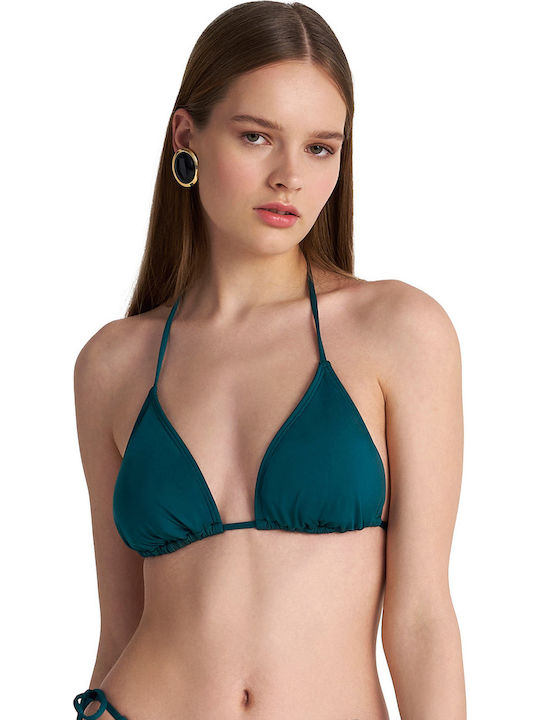Blu4u Triangle Bikini Top Dark Petrol