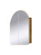 Hanah Home Bathroom Mirror made of Particle Board with Cabinet 60x12cm Beige