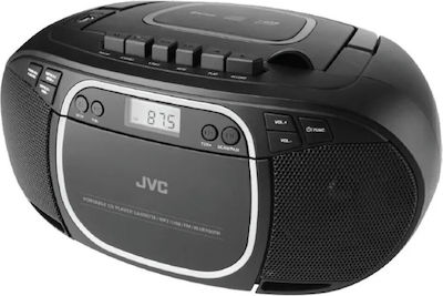 JVC Φορητό Ηχοσύστημα με CD σε Μαύρο Χρώμα