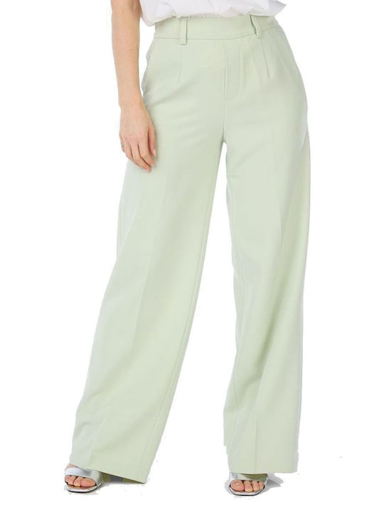 Esqualo Women's Fabric Trousers Green