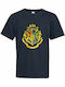 Kinder-T-Shirt French Navy Hogwarts School Crest, Harry Potter