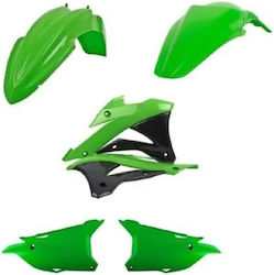 Σετ Πλαστικά Μοτοσυκλέτας για Kawasaki KX Πράσινο