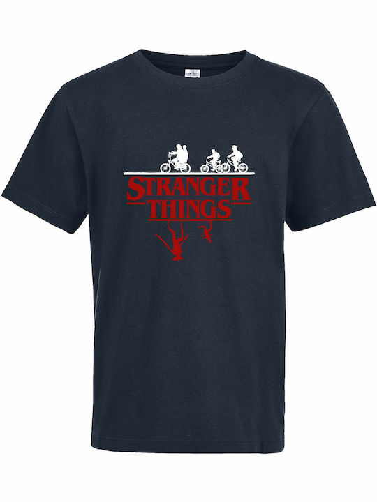 Παιδικό T-shirt French Navy Stranger Things, Up...