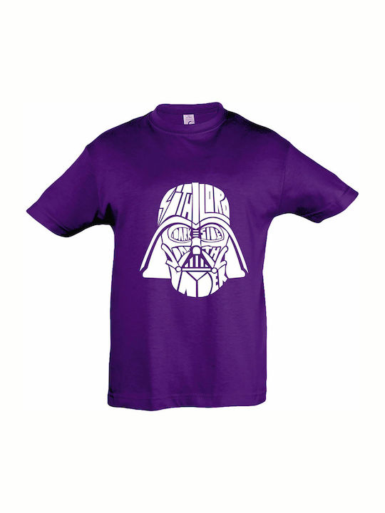 Kinder T-shirt dunkelviolett Sith Lord, Dark Side, Darth Vader, Star Wars