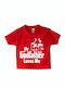 Детска тениска Red My Godfather Loves Me