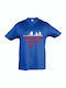 Παιδικό T-shirt Royal Blue Stranger Things, Upside Down