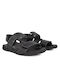 Men's Leather Sandals 43770 Black Color