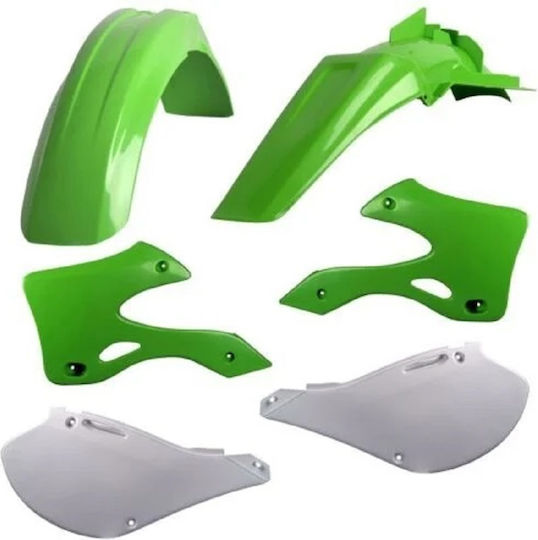 Motorcycle Plastic Set for Kawasaki KX Green 1pcs