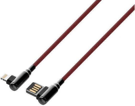 Ldnio Lc421 Редовна USB-A към Lightning кабел Червен 1м (LD-LC421TR)