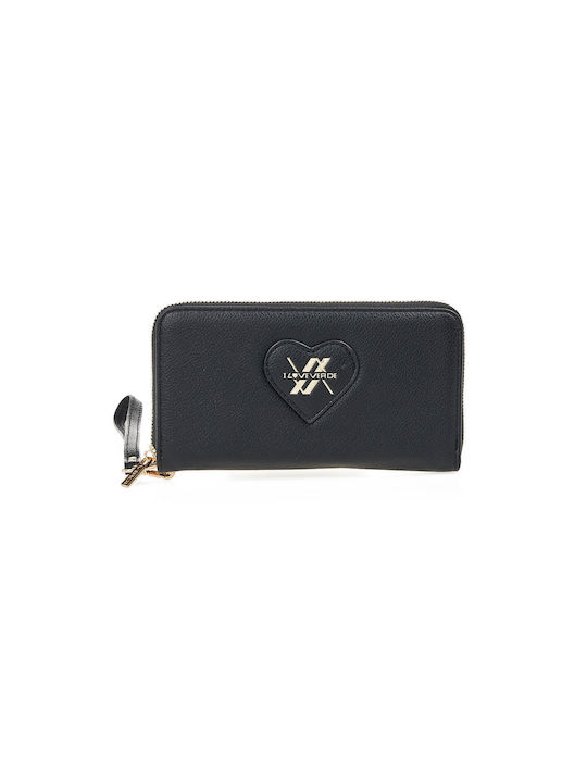 Verde Large Women's Wallet Black