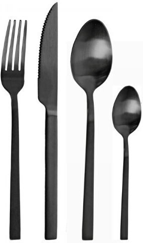 Pintinox Set de Tacâmuri Inoxidabil Negre 24buc
