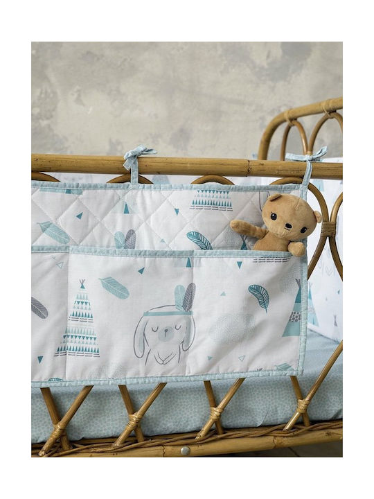 Nima Bebe Baby Organising Case 60x30 - Little Indian Blue, Grey