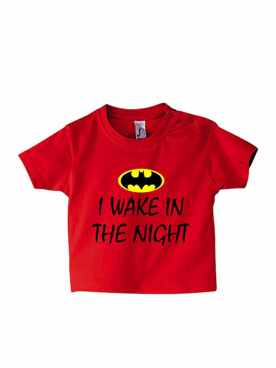 Παιδικό T-shirt Κόκκινο I Wake In The Night, Ba...