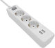 Philips Πολύπριζο 3 Θέσεων με 2 USB-A και Καλώδιο 2m