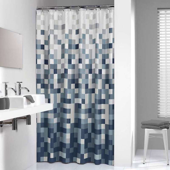 Sealskin Pixel Perdea de Baie Țesătură 180x200cm Negru
