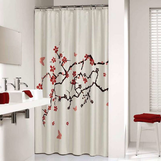 Sealskin Κουρτίνα Μπάνιου Υφασμάτινη 180x200cm Red Sealskin Κουρτίνα Μπάνιου Υφασμάτινη 180x200cm Red