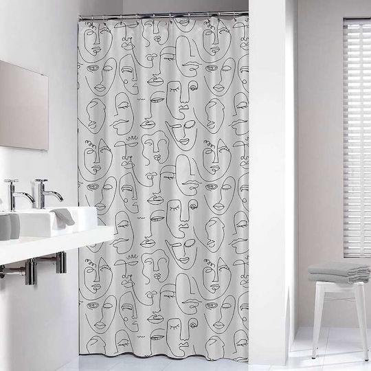 Sealskin Perdea de Baie 180x200cm Negru