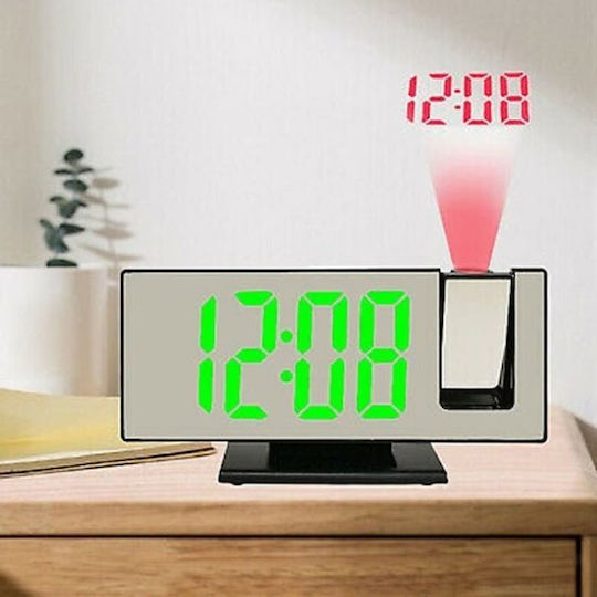 Gaosiio Tischuhr Digital LED Schwarz DS-3618LP