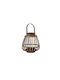 Kaemingk Wooden Lantern Brown 18x18x19cm