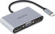 Dicota USB-C Docking Station με HDMI/DisplayPort 4K PD Ασημί (D32064)