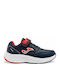 Keron Jr Παιδικά Sneakers με Σκρατς Μαύρα