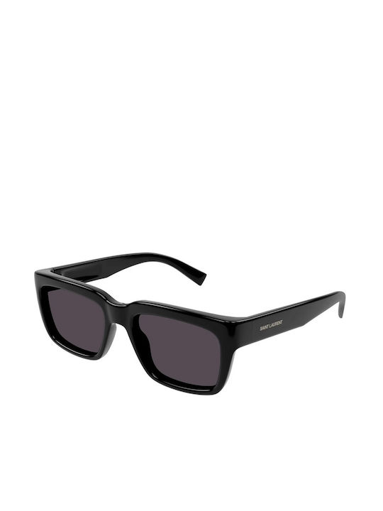 Ysl Sunglasses with Black Plastic Frame and Black Lens SL 615 001