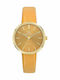 GO Mademoiselle Women's Watch with Orange Leather Strap