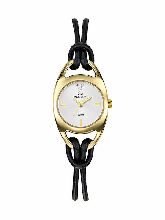 GO Mademoiselle Women's Watch with Black Leather Strap