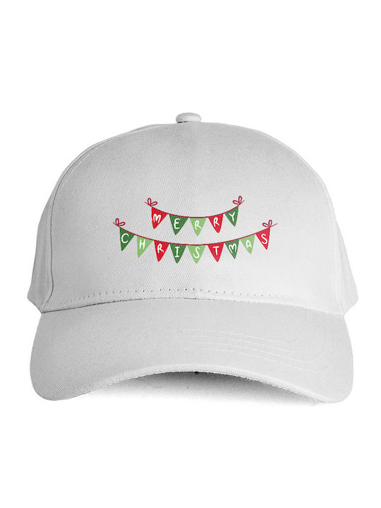 Kids' Hat Jockey Fabric White