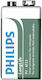 Philips Longlife Αλκαλική Μπαταρία 9V 1τμχ