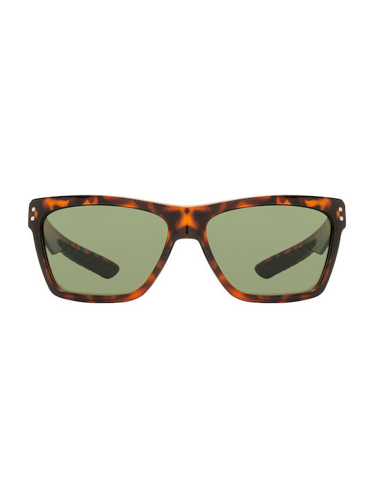Sonnenbrillen mit Braun Schildkröte Rahmen und Grün Linse 068014-02