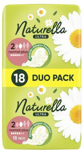 Naturella Ultra Normal Plus дамски санитарни салфетки с крила Normal Plus 18 броя за жени