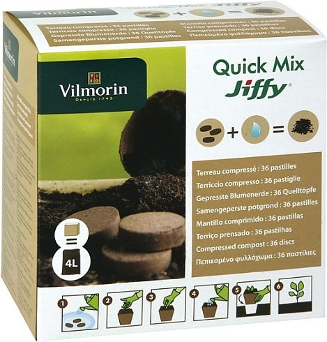 36 Παστίλιες Πεπιεσμένου Φυλλοχώματος Vilmorin Quick Mix Jiffy