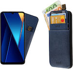 Idol 1991 Wallet Leather Durable Blue (Redmi 13C 4G / Poco C65 4G)