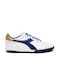 Diadora Brasil TF Χαμηλά Ποδοσφαιρικά Παπούτσια με Σχάρα Λευκά
