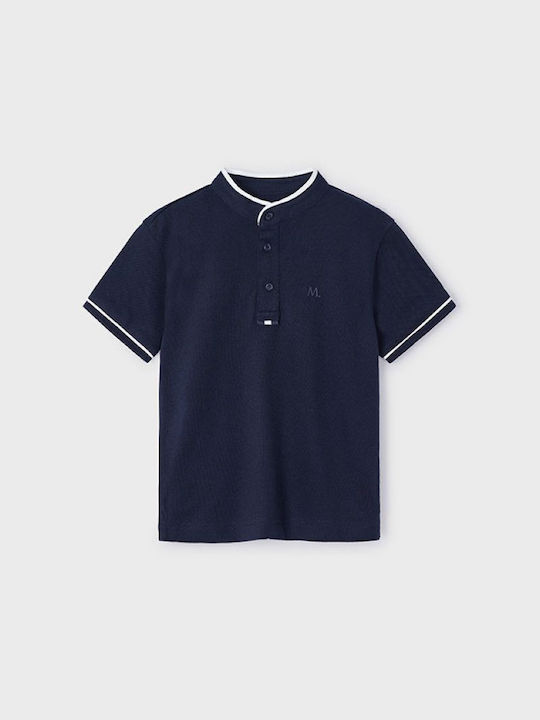 Mayoral Kids Polo Short Sleeve navy blue