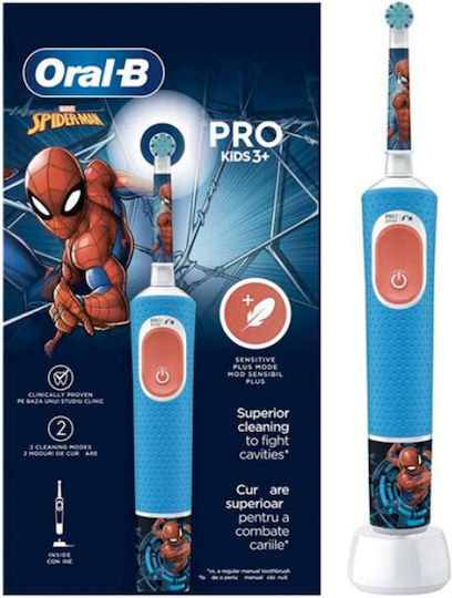 Oral-B Vitality Pro Children's Electric Toothbrush for 3+ Years Spiderman