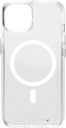 SBS Umschlag Rückseite Silikon Transparent (iPhone 15)