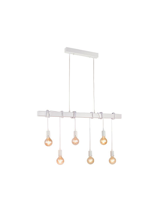 Artekko Pendant Light White 100x10x50cm