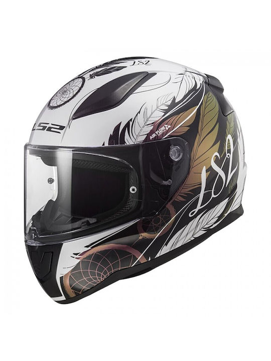 LS2 Rapid II FF353 Boho White/Black/Pink Κράνος Μηχανής Full Face ECE 22.06 1300gr 103532615